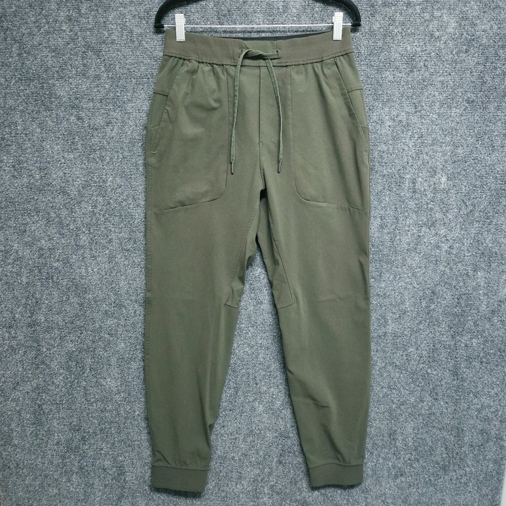 Lululemon ABC Joggers Mens Medium Olive Green Athleisure Warpstreme LM5574S